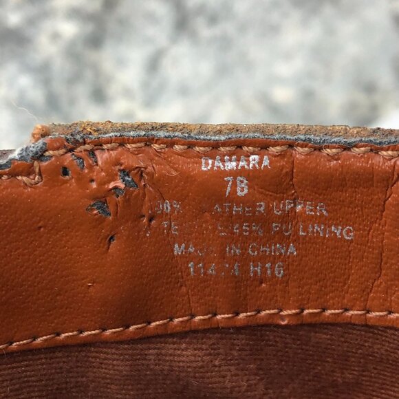 LRL Ralph Lauren Women's Size 7B Damara Brown Leather Side Zip Ankle Booties - Picture 13 of 13